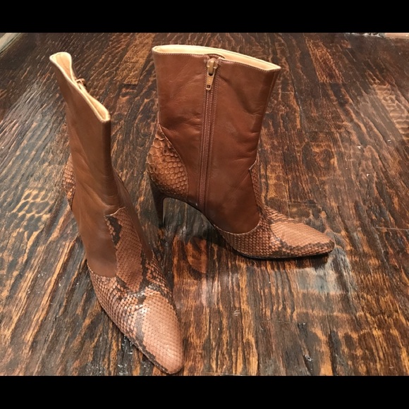 Gina Bacconi Shoes - Brand New - Never worn GINA Snake skin booties Gina Bacconi Shoes - Brand New - Never worn GINA Snake skin booties